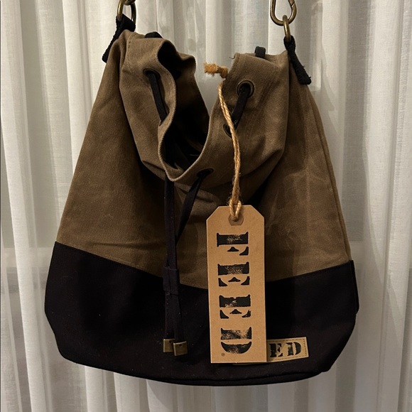 Feed Brown and Black Women's Duffel Bag - Picture 2 of 2